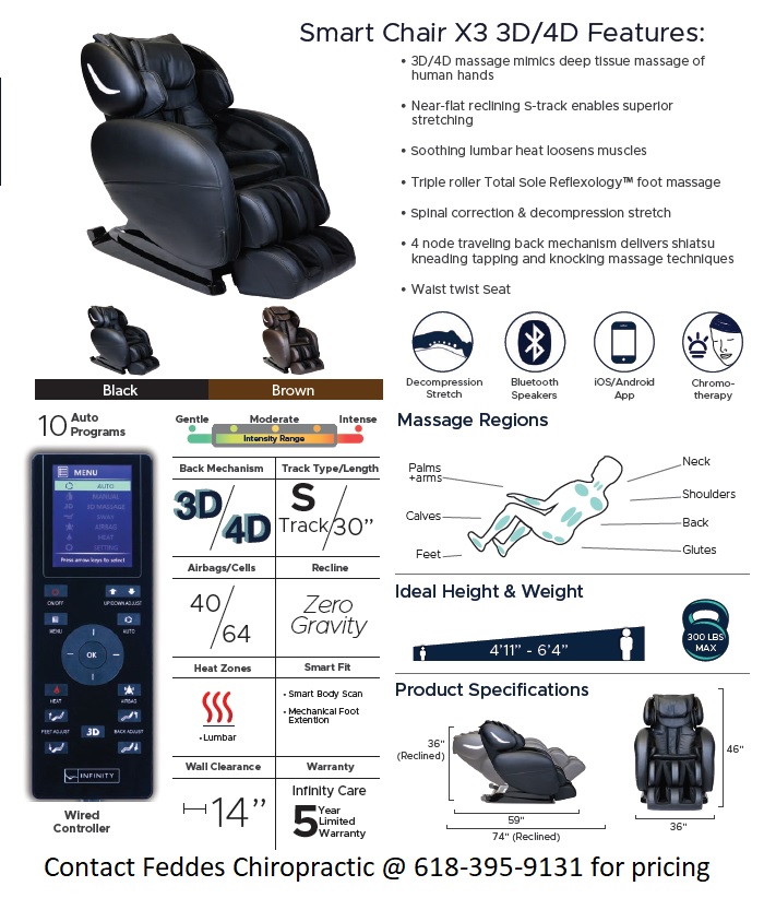 Massage Chairs Chiropractor in Olney, IL Feddes Chiropractic